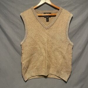 America Alpaca Tan Knitted Vest
